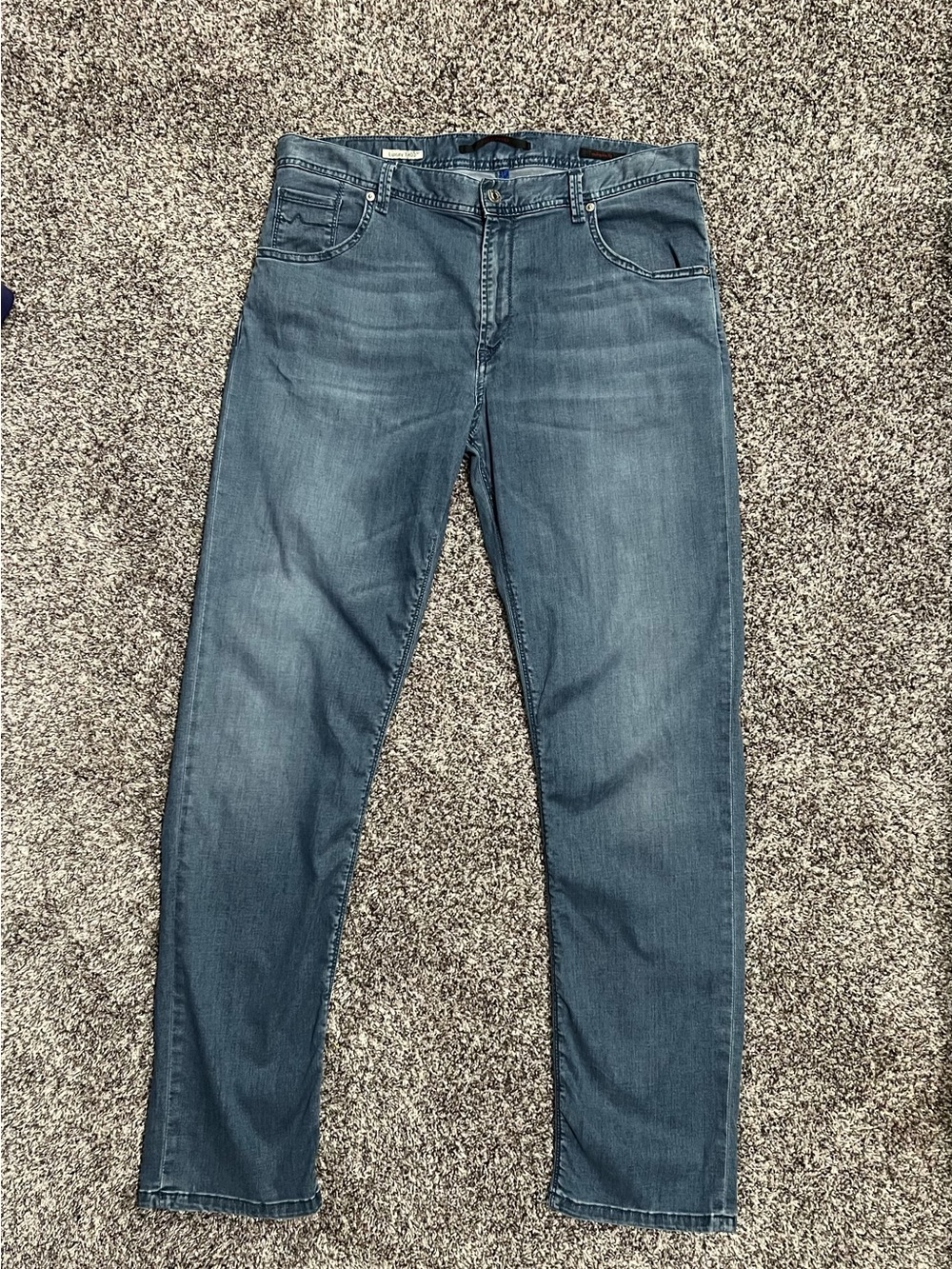 ⁠ALBERTO Luxury T400 Stone Light Tencel Denim Jeans Mens Modern Fit 34x32